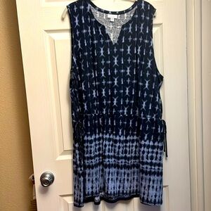 Never worn navy tie dye JJill tunic
